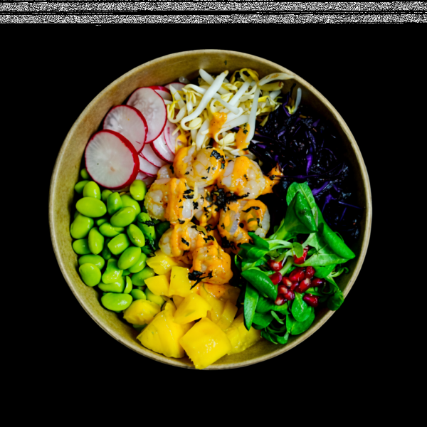 Obrázok jedla POKE podľa seba CENA určuje 1 surovina s každej možnosti.