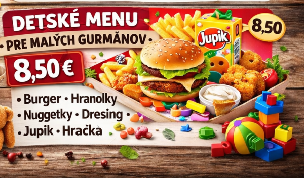 Obrázok jedla Detské menu pre malých gurmánov