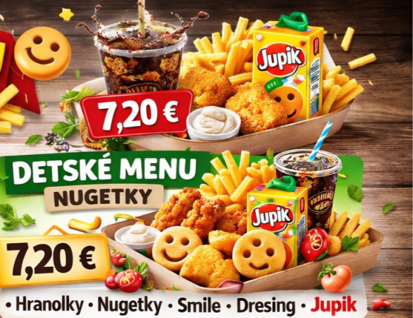 Obrázok jedla Detské Basic menu
