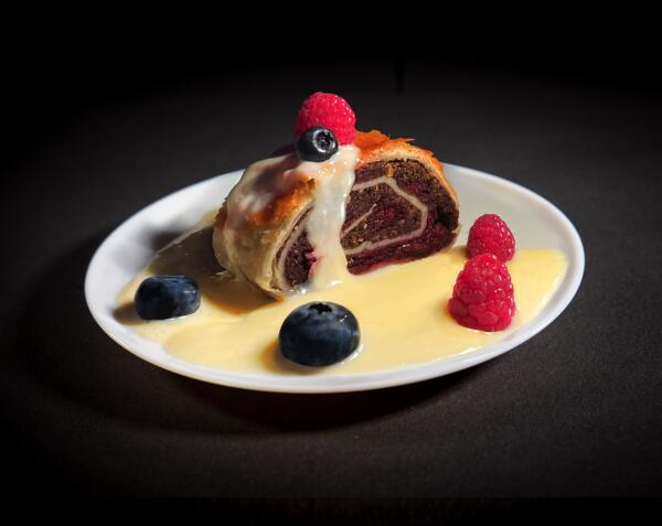 Obrázok jedla Štrúdla mak-višňa