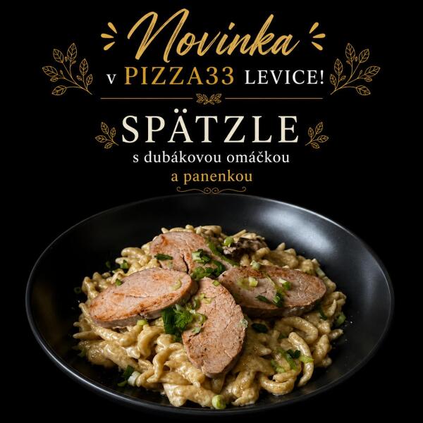Obrázok jedla Spätzle s dubákovou omáčkou a panenkou