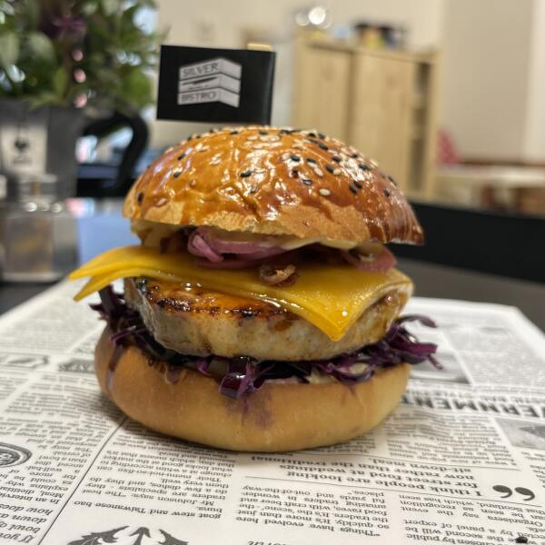 Obrázok jedla Burger s konfitovanou krkovičkou