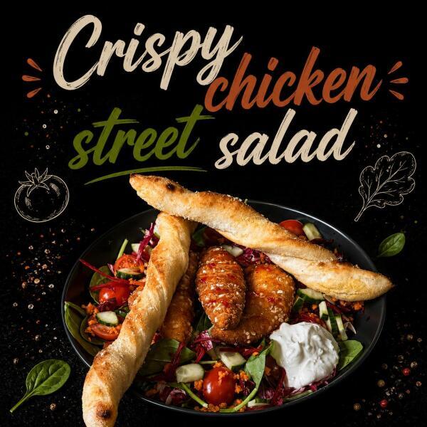 Obrázok jedla Crispy Chicken Street Salad