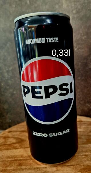 Obrázok jedla Pepsi zero plech. 0,33l