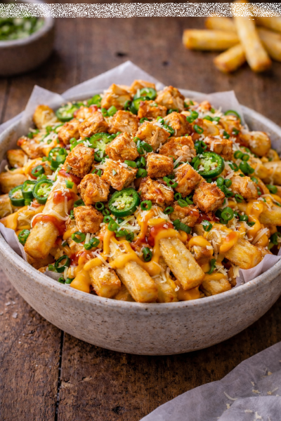 Obrázok jedla Hranolky s kuracím mäsom a jalapeňo papričkami